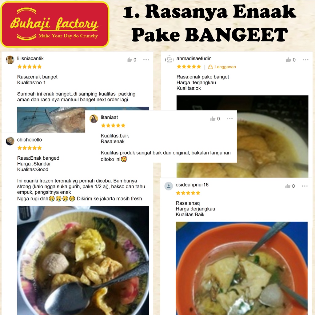 Baso Cuanki Cuangki Tahu Instan Kering Khas Bandung Kuah Pedas Gurih Bikin Bapper by Buhaji Factory