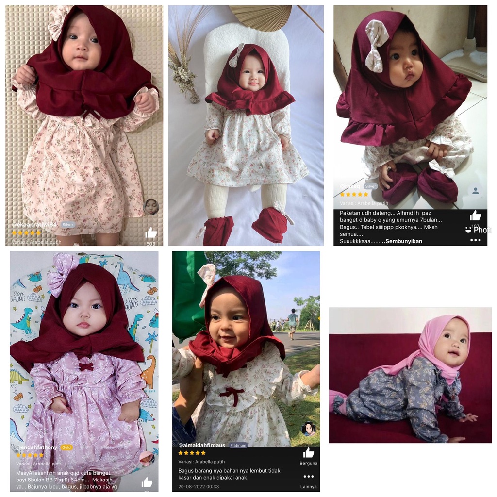 ARABELLA babeebabyshop gamis anak gamis bayi dress muslim anak perempuan lucu terlaris murah Rosemary / SACHI / MAHIRA / ALAYA / KAFTAN / RENA BELROSE POLKA GAMIS / CLASSIC ROSE aya SACHI BLOSSOM CHLOE chava