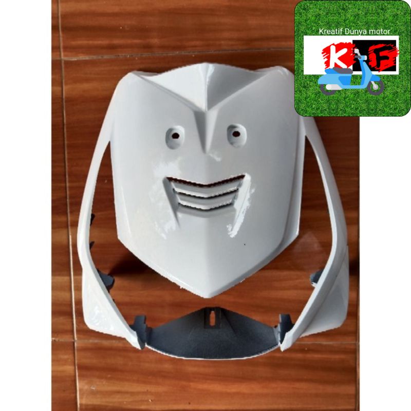 tameng depan Honda beat karbu lama warna putih/tameng beat putih