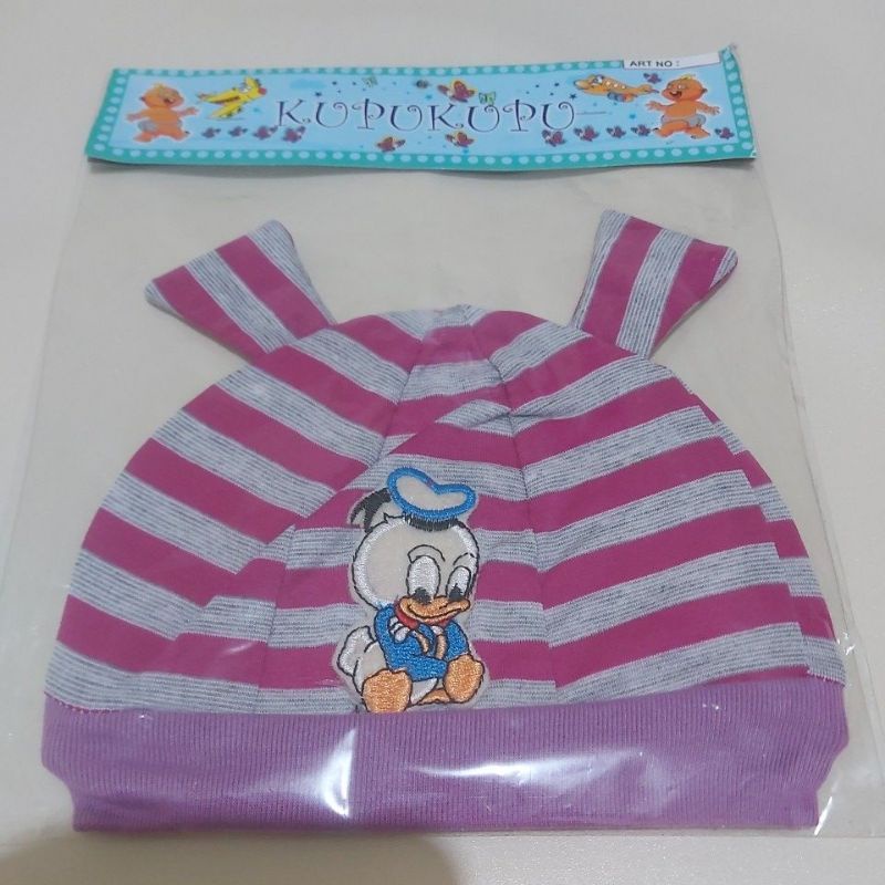 Topi bayi model kuping