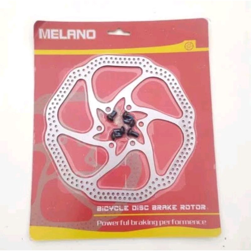 Rotor 6 inch Sixbolt Sepeda Piringan Cakram Kaliper Caliper Disc Brake Ukuran Size 160mm Six Bolt Discbrake Merk Melano