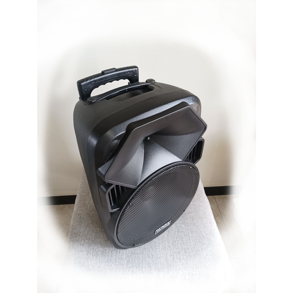 Speaker Aktif Portable Bluetooth, Amplifier Wireless Speaker 12 inch