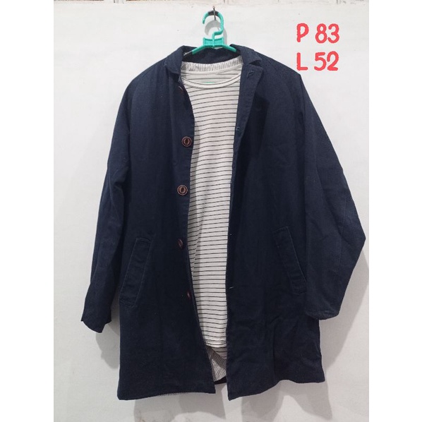 jaket coat jubah cowok cewek preloved original