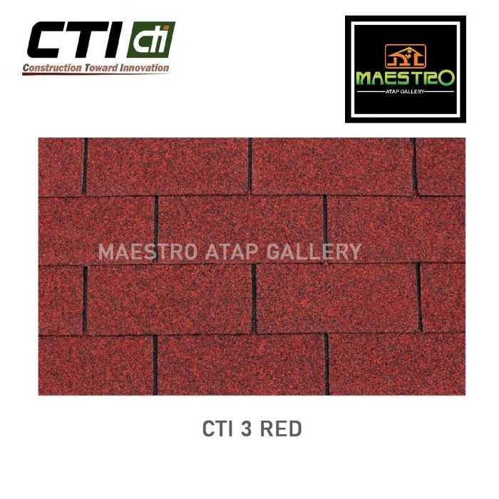 Atap Bitumen CTI CT3 Red
