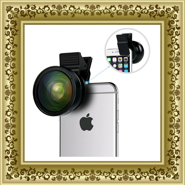 APEXEL Lensa Super Wide Angle Lens + Macro Smartphone - APL-Original