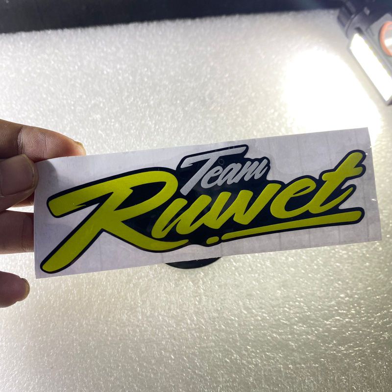 Stiker team ruwet cuting sticker stickerr motor