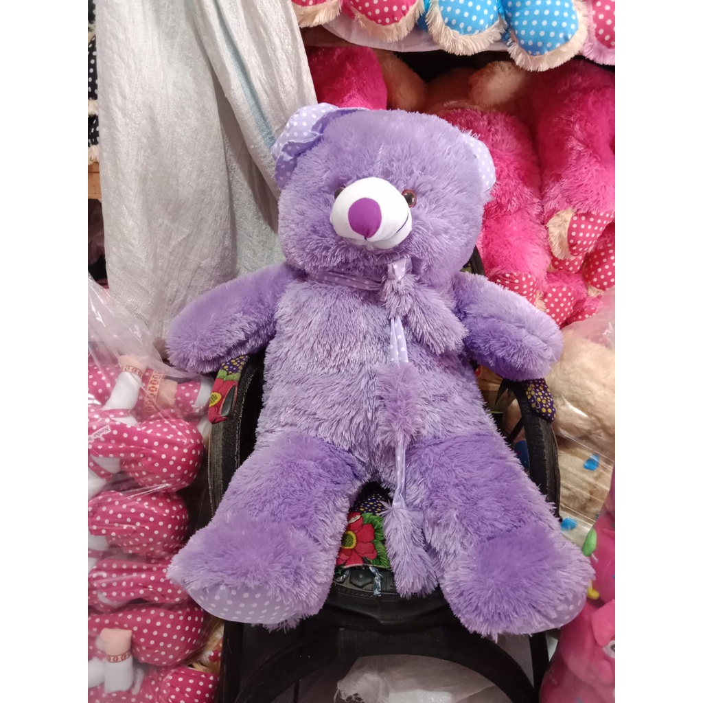 termurah!! Boneka jumbo besar teddy bear syal topi 1meter