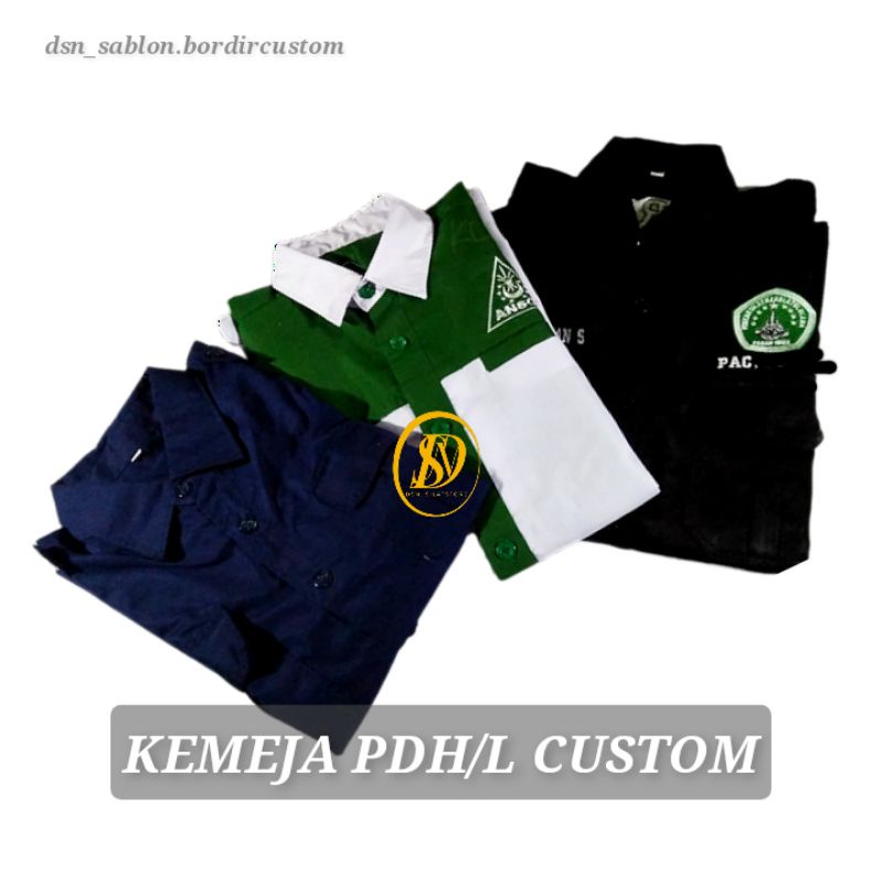KEMEJA CUSTOM NAGATA DRILL/KEMEJA IPNU/IPPNU/PAGARNUSA/KULIAH/KKN/KEMEJA CUSTOM MURAH