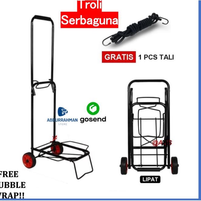 Troli Alat Angkut Barang Galon Gas Kardus Tabung Oksigen Lipat Trolley