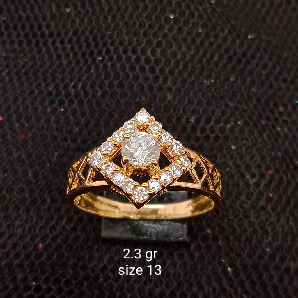 Cincin emas 17K - 2.3 gr kadar 750 - 3939