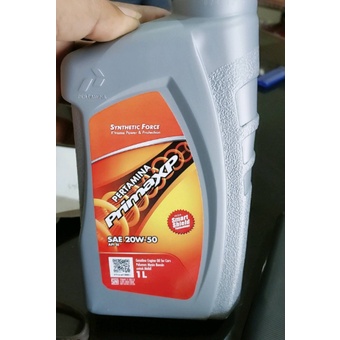 oli motor Pertamina Prima XP SAE 20W-50 kemasan 1000ml OLI PERTAMINA PRIMA XP SAE 20W 50 1 LITER OLI