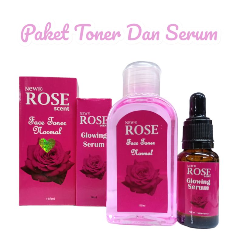 Paket Toner Dan Serum Rose Scent Glowing