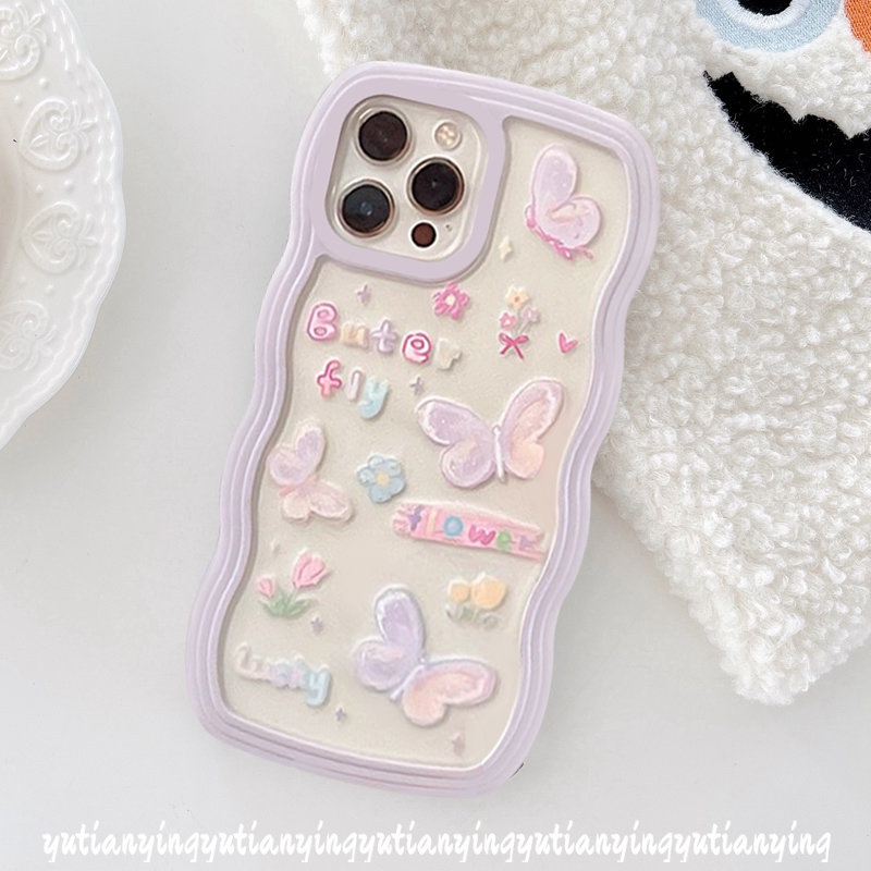 Butterfly Soft Case TPU Motif Bunga Kupu-Kupu Untuk Realme C15 C12 C25Y C11 C25s C25 C21Y 9i C35 6i 5i C3 5 5s C20A C11 2021 C20A C1 C2