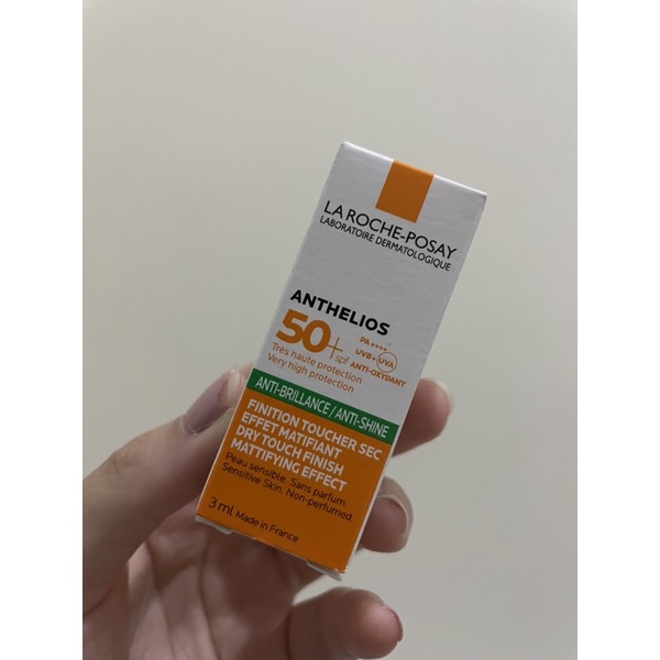la roche posay LRP sunscreen anthelios gel creme anti shine SPF 50+ PA++++ mini sample travel size 3