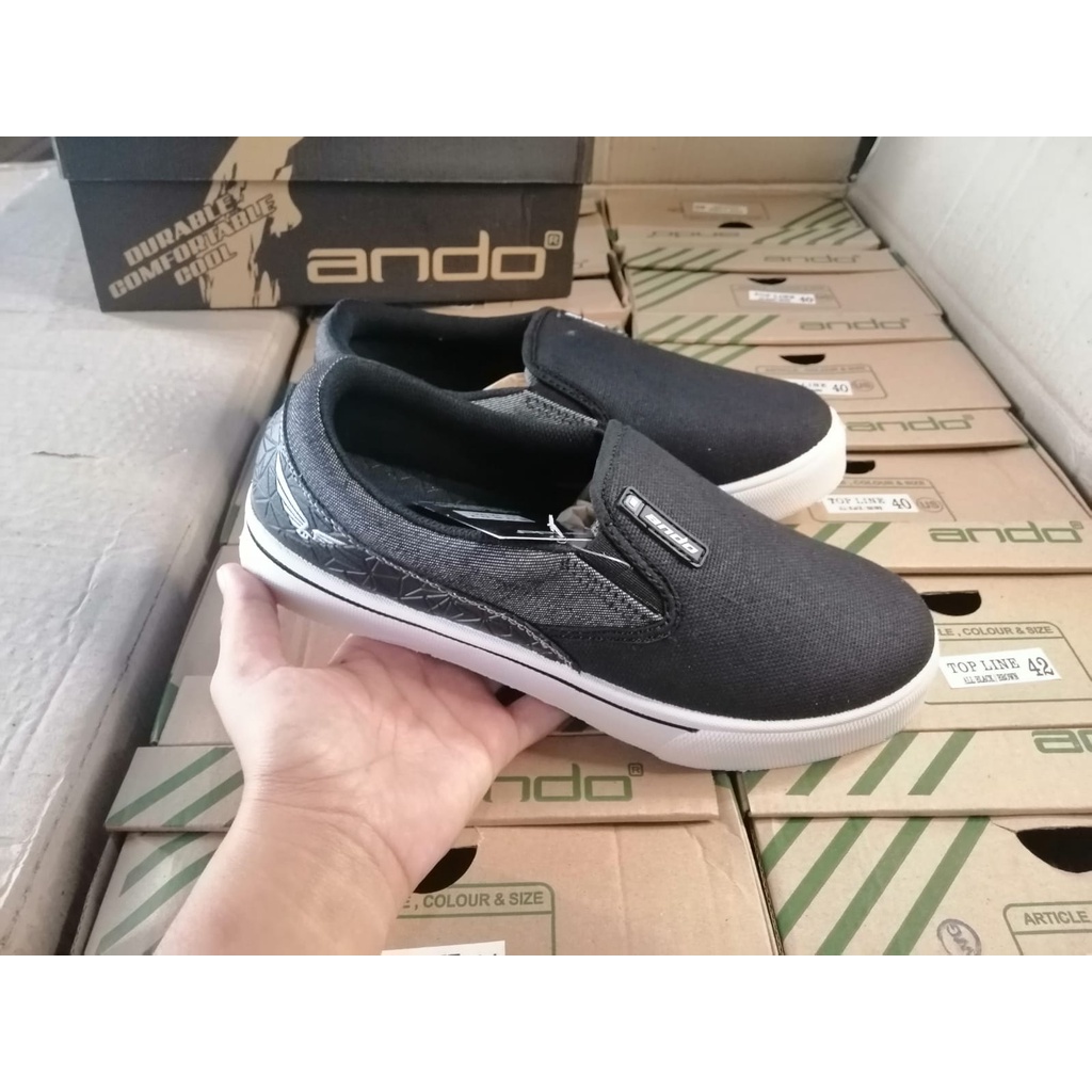 Ando Sepatu Pria VALEN/Bondy Size 37-41 Model Slip On