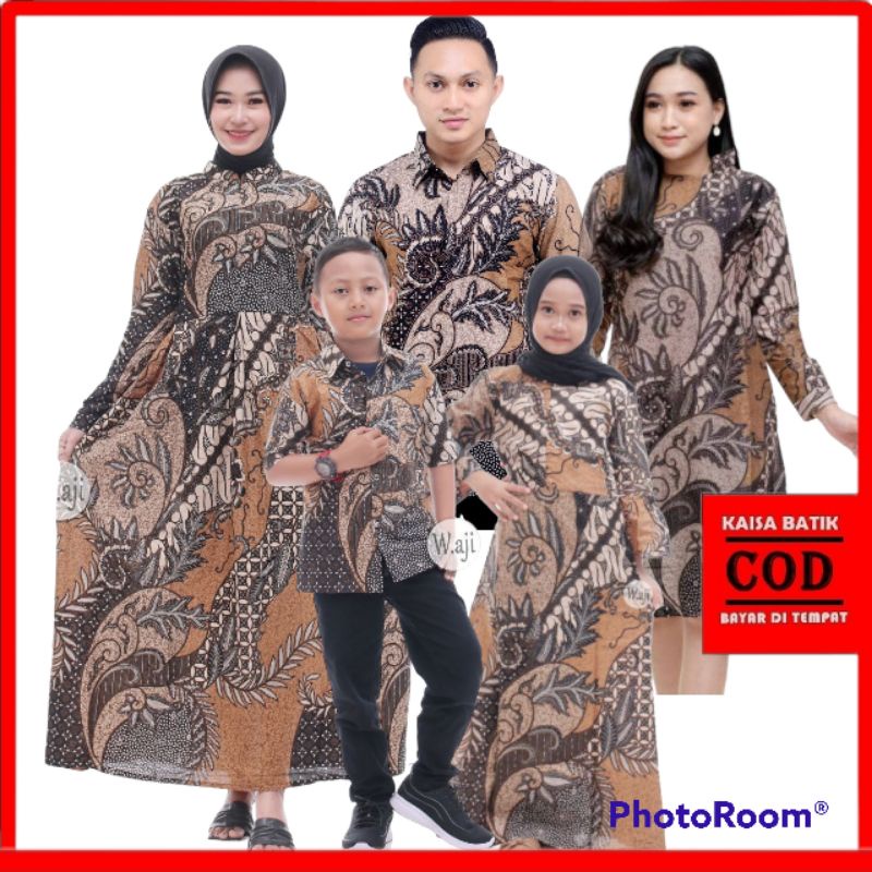 Baju batik couple pasangan ibu bapak anak cowok cewek kapel Baju batik couple pasangan keluarga Ayah