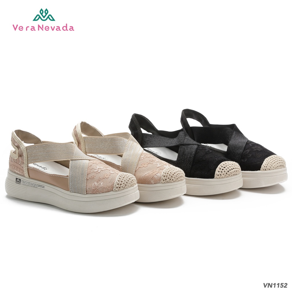 Vera Nevada Janice Sepatu Wedges Brokat Wanita Shoes VN1152