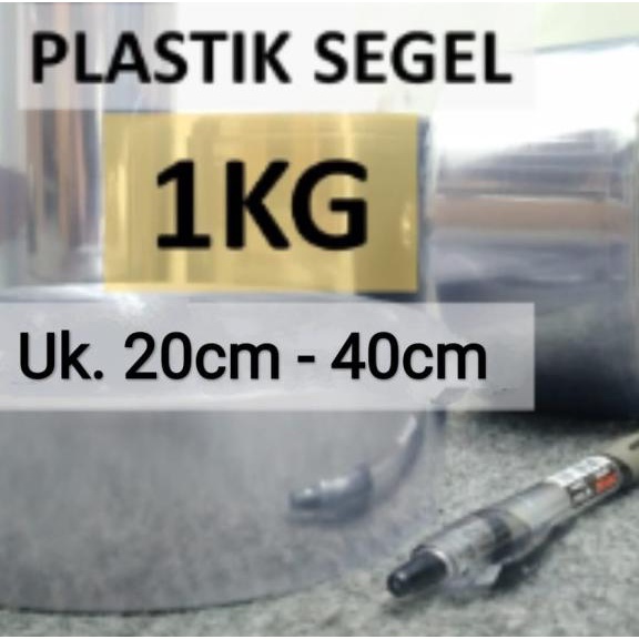 

Plastik Segel 1KG - (uk 20cm-40cm) Plastik Shrink / Plastik Menciut - Crystal, 30cm