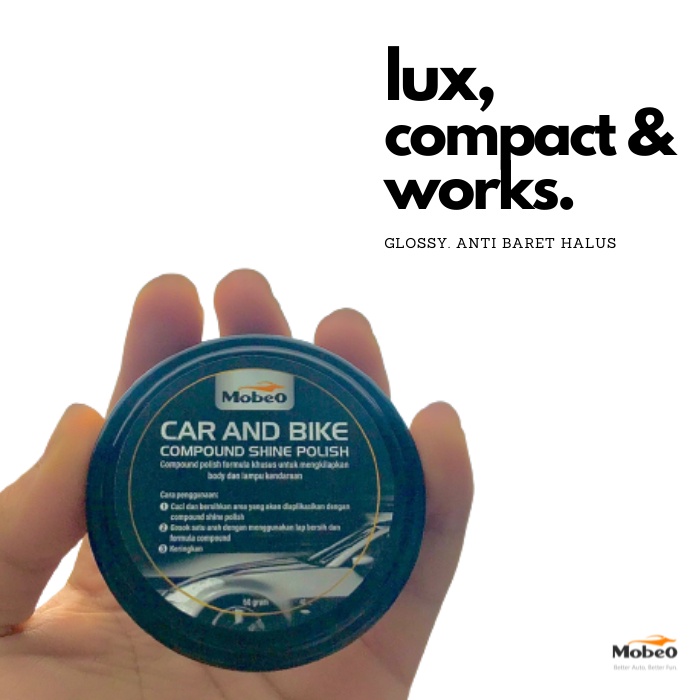 [BARU] Mobeo Compound Shine Polish - Pengkilat Mobil dan Motor
