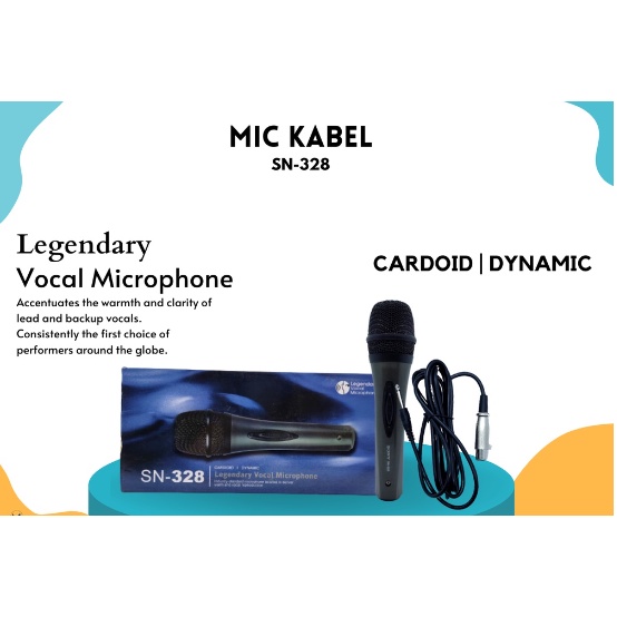 Mic Kabel Sn-328 | Mic Kabel Karoke Sn-328 | Microfon Kabel Karoke