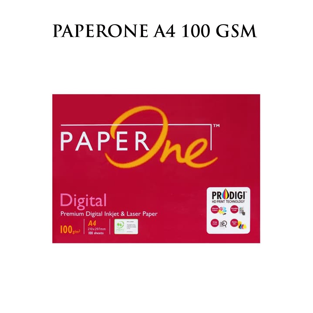 Kertas Fotocopy HVS PaperOne Paper One A4 100 Gram Gsm Gr 100Gr
