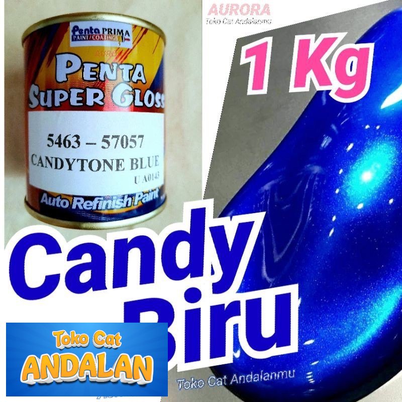 

Toko Andalan - Cat Penta Super Gloss Candytone Blue 1Kg Biru Candy Tone / Transparan Motor Mobil Sepeda Duco Duko Diko Semprot Kendi Kenditon 1 Kg Kilo