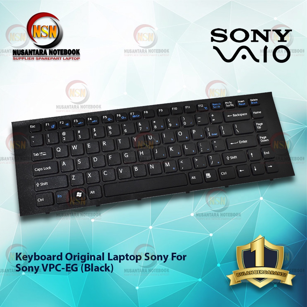 Keyboard Original Laptop Sony VGC EG Series Black