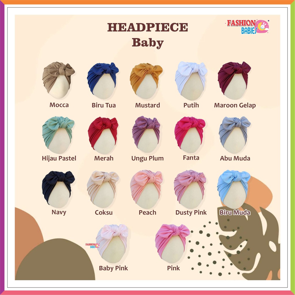TURBAN PITA BAYI - RABBIT HEADPIECE BABY ❤ Fashionbabies ❤