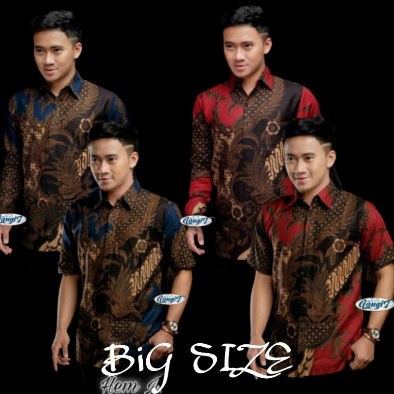 KEMEJA BATIK PRIA LENGAN PENDEK BIG SIZE JUMBO M.L.XL.XXL.3XL.4XL.5XL.6XL.7XL.8XL.10XL