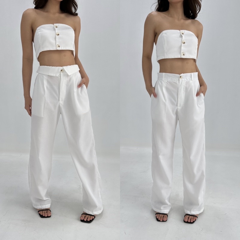 DUMA PANTS - Celana Panjang Baggy Pants Highwaist Wanita Trousers Highwaisted Pants Murah