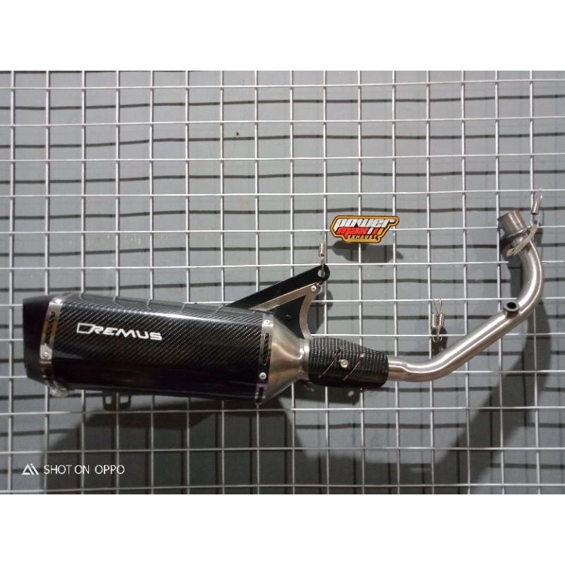 knalpot custom racing remus big for all type vespa matic