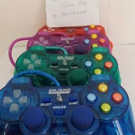 Langsung Kirim Stik PS2 Kabel Ori Serat Warna Warni - Stick PS 2 Transparan Lampu