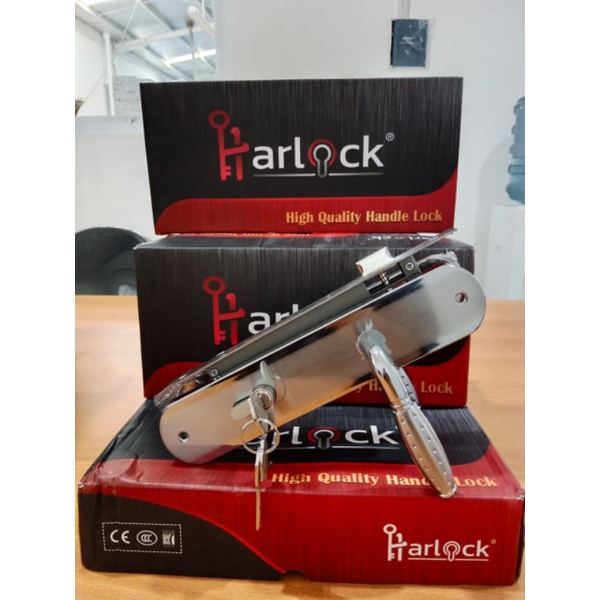 Kunci Pintu Besar Harlock 180 SN / Kunci Pintu 25 cm Fullset / Handle Pintu Besar Komplit