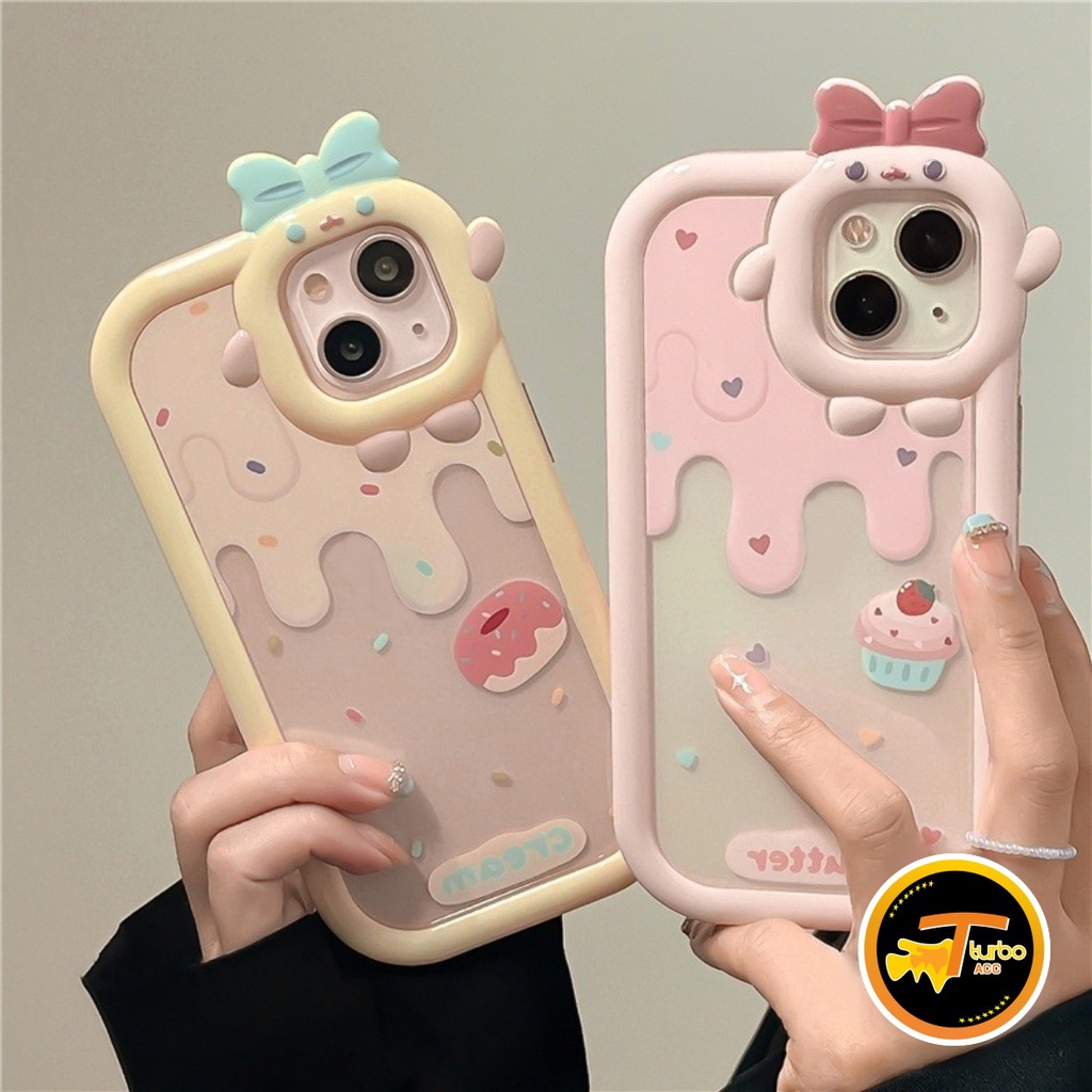 SS121 CASE SOFTCASE DESAIN ES KRIM KUE STRAWBERRY VIVO Y12 Y11 Y15 Y17 Y15S Y01 Y20 Y12S Y20I  Y16 Y