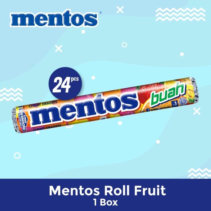 

Sale Mentos Roll Buah - 1 Box (24 pcs) /PERMEN LUNAK/PERMEN VIRAL/PERMEN MILO/PERMEN YUPI/PERMEN JADUL/PERMEN KARET