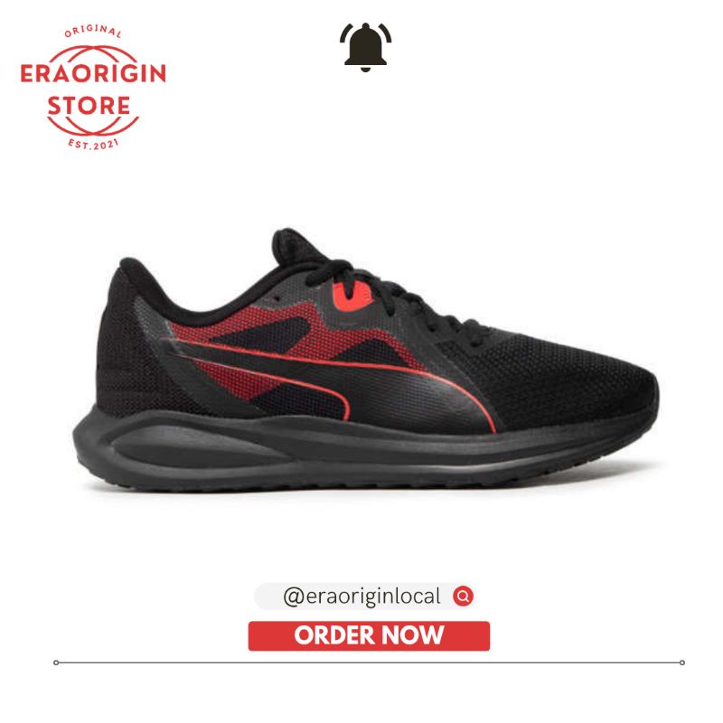 Sepatu Running Pria Puma Twitch Runner Black Original