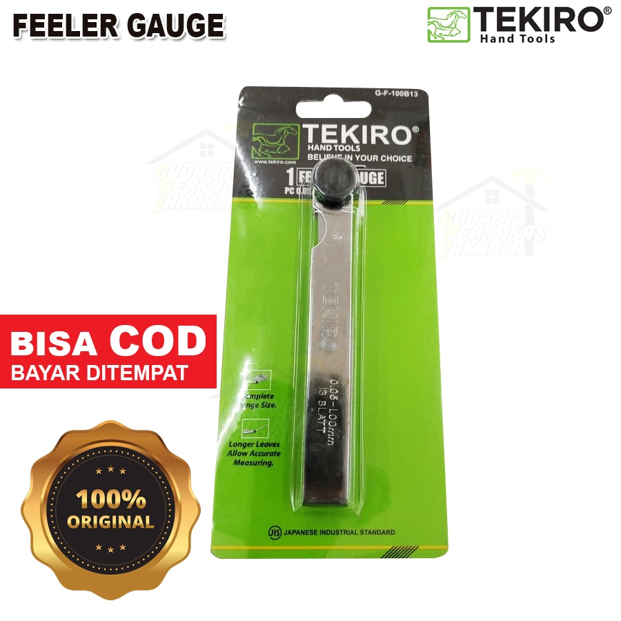 TEKIRO Feeler Gauge 13 pcs Tekiro Puller Tekiro Fuller Tekiro