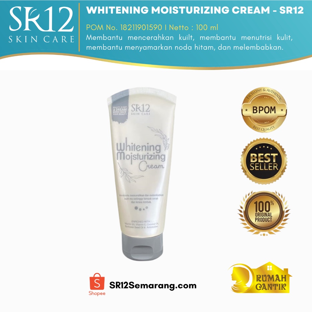 WHITENING MOISTURIZING CREAM SR12 HERBAL SKINCARE / INSTANT WHITENiNG BODY LOTION
