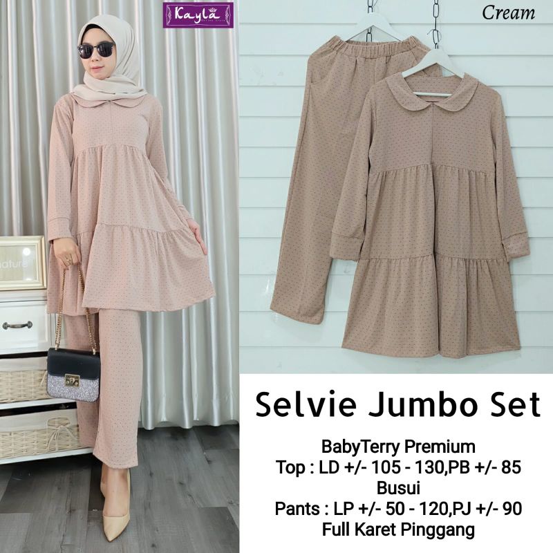 SELVIE JUMBO SET BAHAN BABYTERRY PREMIUM FIT TO JUMBO