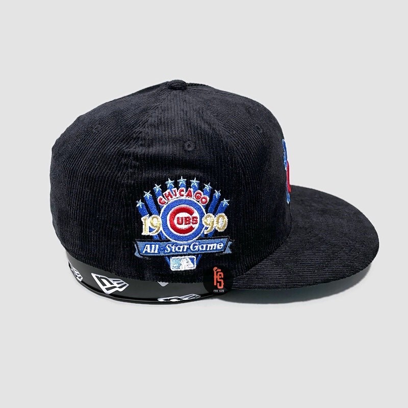 TOPI NEW ERA ORIGINAL 5950 COR ASG 1990 CHICAGO CUBS BLACK UV SKYBLUE