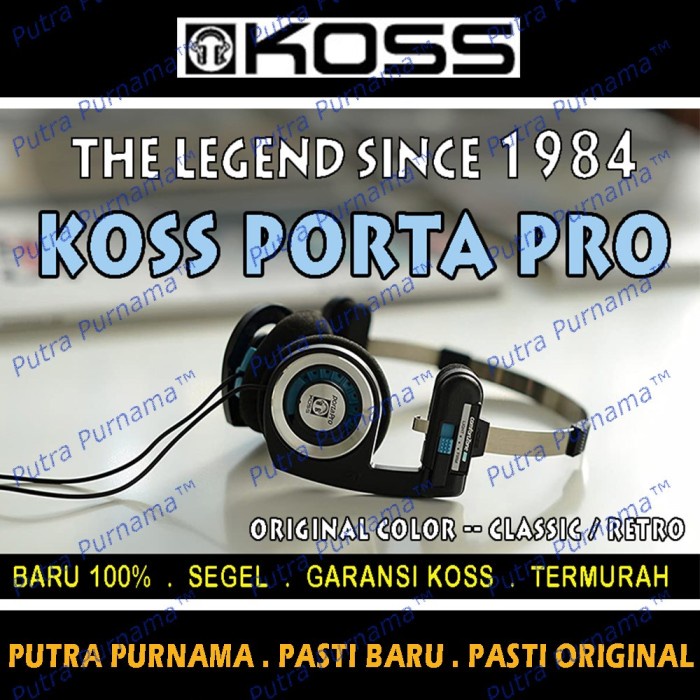 Headphone Koss Portapro Classic / Porta Pro Classic Original Baru Termurah 