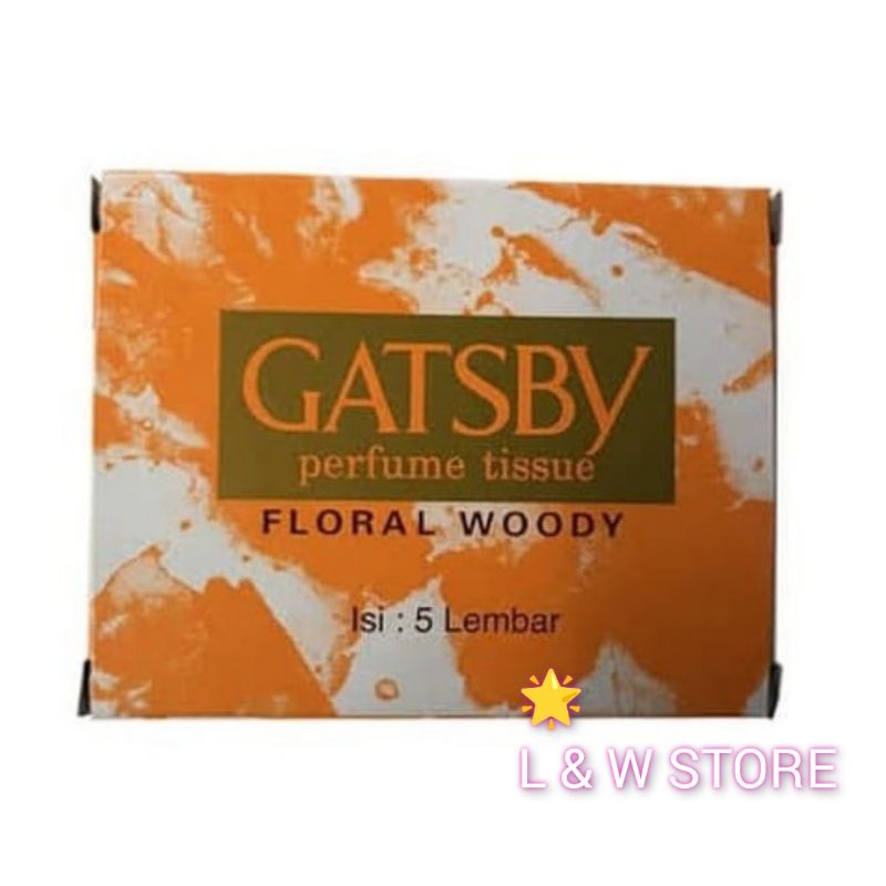 Gatsby Parfume Tissue Floral Woody Isi 5 Lembar