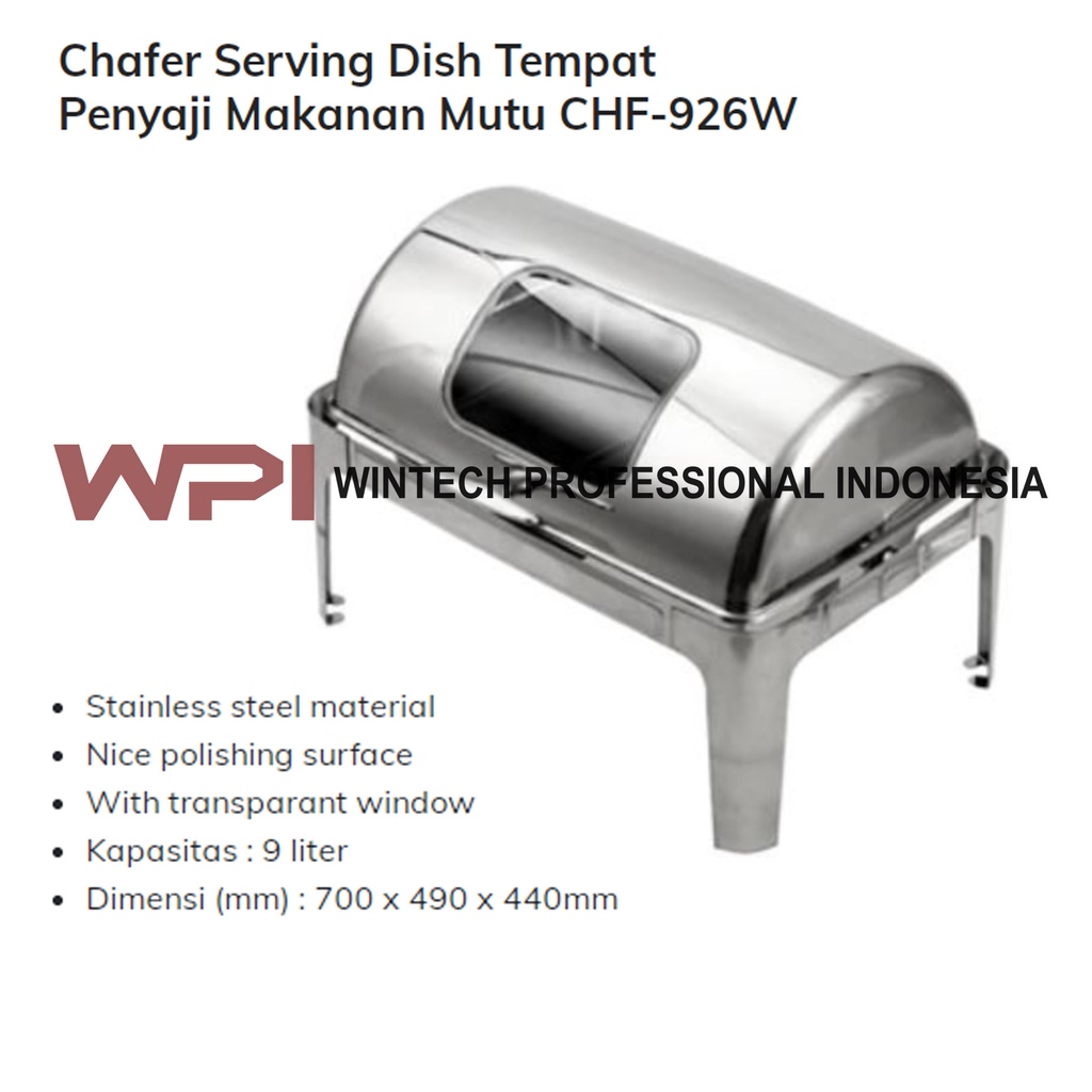 MUTU CHF-926W BUFFET HOTEL PENGHANGAT MAKANAN STAINLESS WINDOW KACA