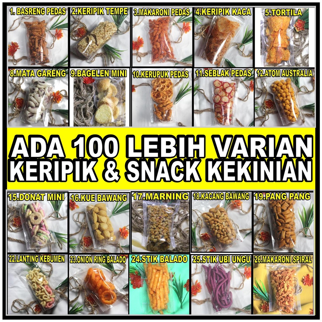 

KERIPIK MARNING PEDAS MANIS KACANG BAWANG PANG PANG PERMEN PELANGI UBI UNGU WIJEN LANTING KEBUMEN ONION RING BALADO STIK BALADO STIK UBI UNGU MAKARONI SPIRAL SMAXX BALL JAGUNG BALADO BASRENG MAKARONI TEMPE LANTING KEBUMEN KERIPIK UBI UNGU STIK UBI UNGU