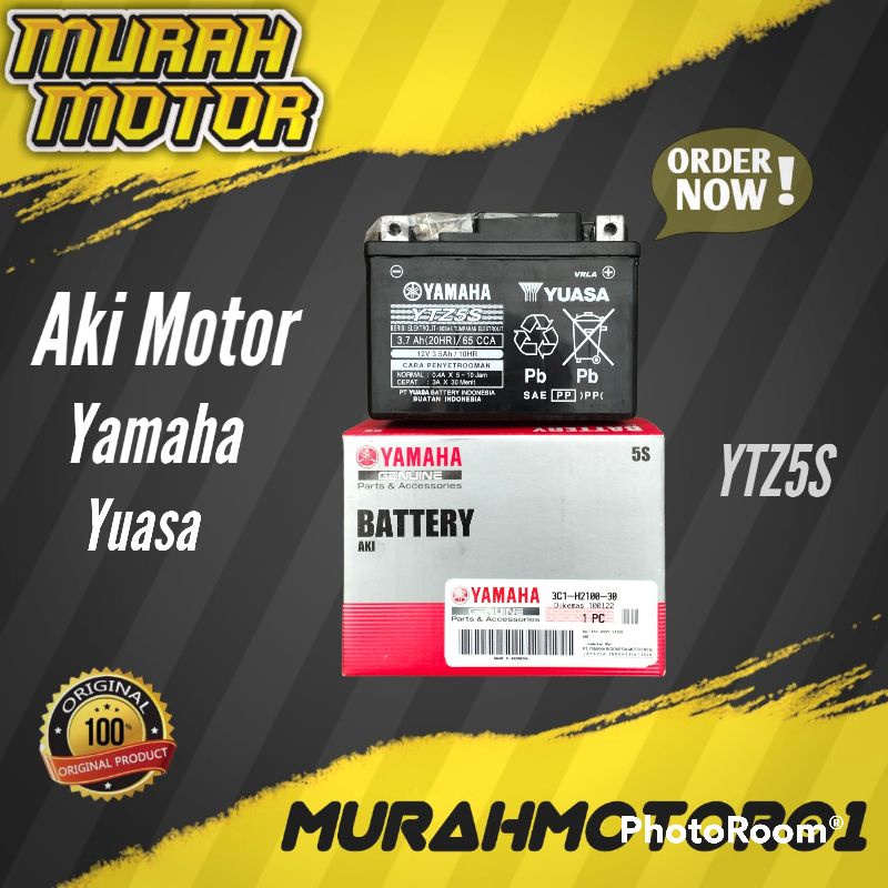 Jual Aki Motor Yamaha Mio GT YTZ5S-BS Accu Kering Original. | Shopee