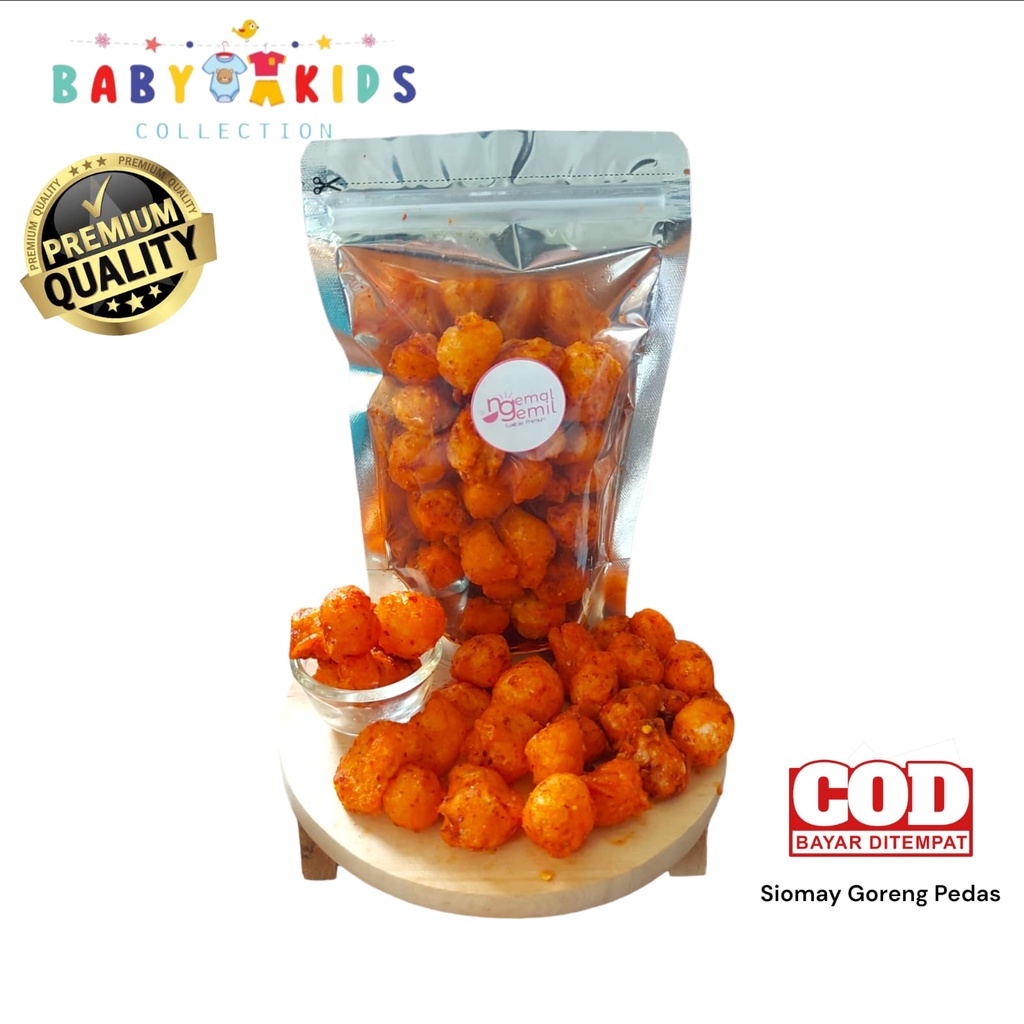 

Siomay Goreng Daun Jeruk Kering Mini Rasa Pedas Krupuk Siomai Kualitas Premium