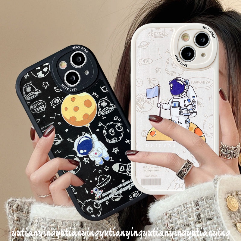 Casing OPPO A16 A15 A5s A57 2022 A9 A5 2020 A77S A76 A55 A54 A12 A96 A16K A74 A16E A3S A1K A94 A95 A31 A15s A7 5F 4z 5F 62 7Z 8f 4z Soft Case Motif Astronot