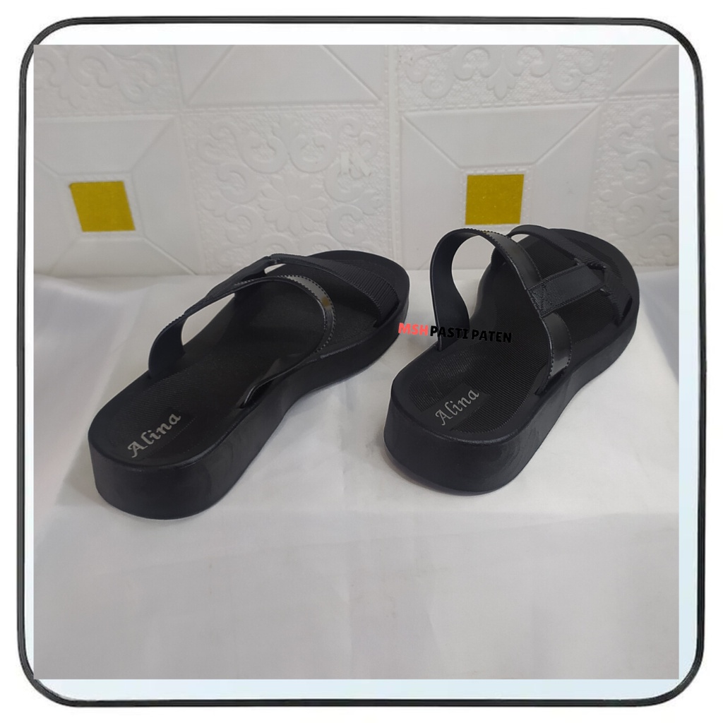 New sandal slide impor wanita dewasa sandal impor wanita sendal cewe merk alina 3688