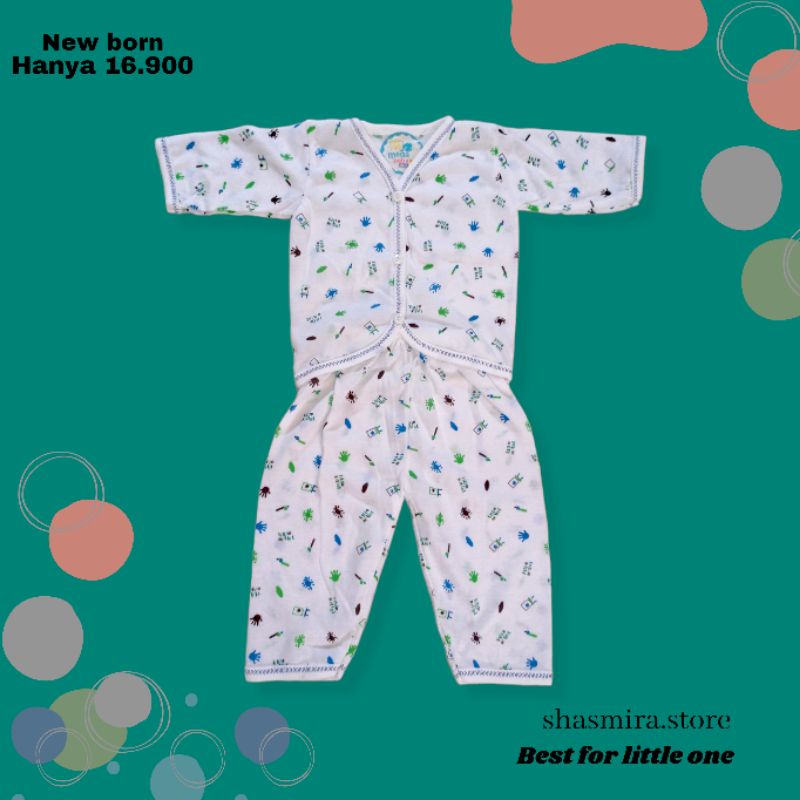 SETELAN BAJU ANAK BAYI BARU LAHIR ATAU NEWBORN MODEL LENGAN PANJANG UNTUK CEWEK ATAU COWOK ESTIMASI 