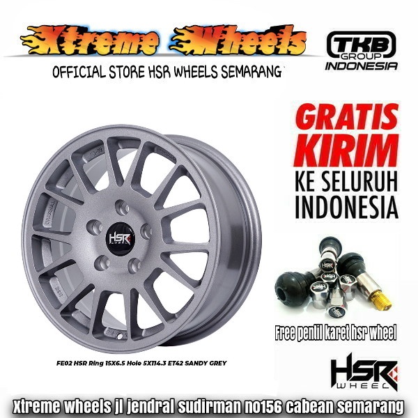 velg racing HSR FE02 ring 15 velg ertiga innova terios rush grandmax ring 15